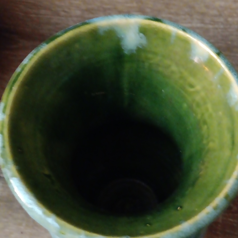 Vintage Brush Pottery Lava Vase - Picture 5 of 6